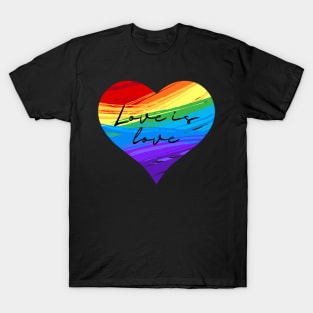 Rainbow pride love winds LGBTQ ally T-Shirt